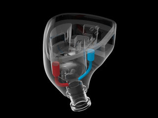 Technical diagram of a Dual Helmholtz resonator